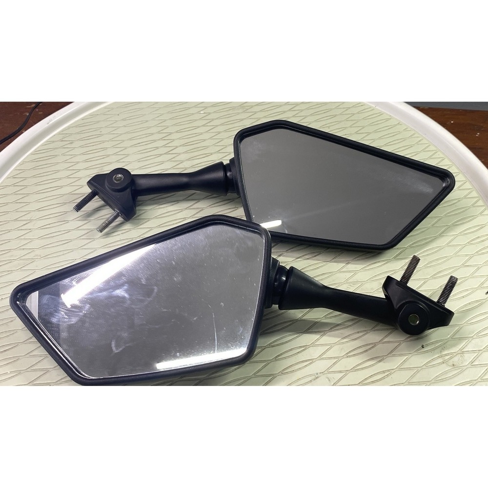 Motorcycle Rearview Mirrors For Kawasaki Ninja 250R EX250 Black EUC
